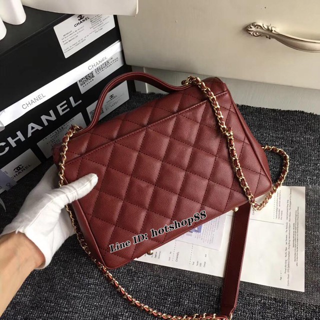 CHANEL女包 代購級別 義大利進口牛皮 chanel斜挎小包 香奈兒手提包 djc1210